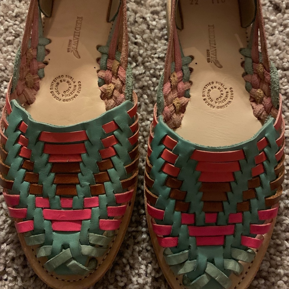 Huaraches  Mexican, Redhawks, flats sandals